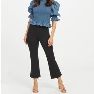 SPANX Perfect Black Pant, Cropped Flare - M